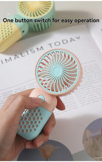 Cute Mini USB Handheld Fan – Portable Cartoon Design
