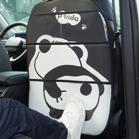 Leather Car Seat Back Protector Kids Kick Mat Cover