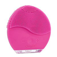 Silicone Face Cleansing Brush Electric Sonic Facial Deep Cleaning Brush Waterproof High-Frequency Vibrating Massager Skin Care