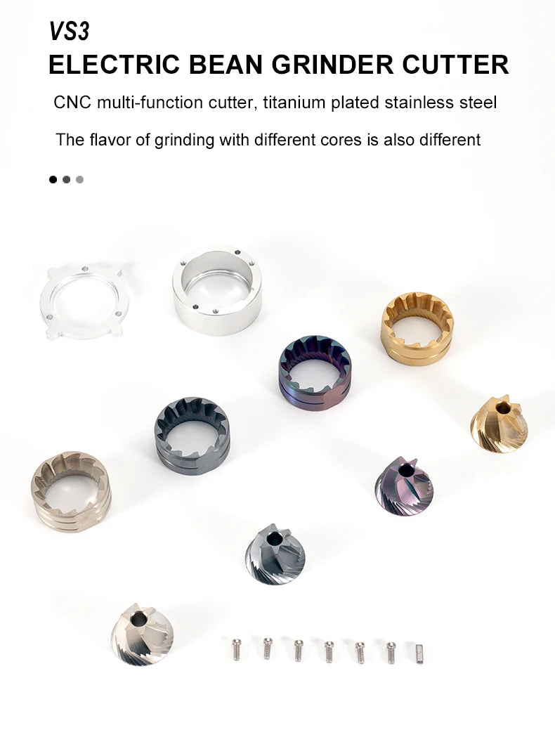 Replaceable Seven-core 48mm Burr 6-core 38mm Burr Espresso Electric Coffee Grinder Household Coffee Bean Grinder