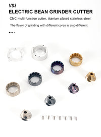 Replaceable Seven-core 48mm Burr 6-core 38mm Burr Espresso Electric Coffee Grinder Household Coffee Bean Grinder