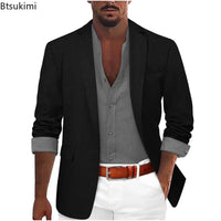 Men's Slim Fit Blazer – Casual Business Suit Jacket