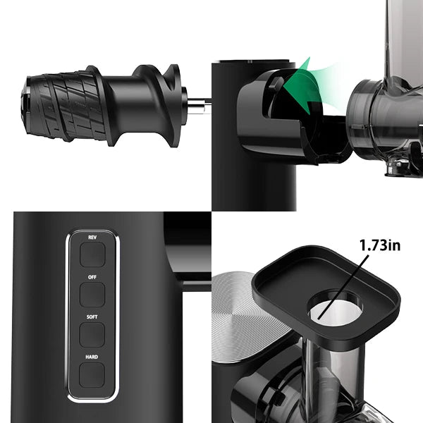 Blitzhome BH-JC01 Cold Press Juicer Slow Masticating