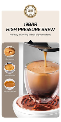 Cafelffe 5-in-1 Capsule Coffee Machine 19Bar