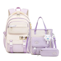 Children School bags set Girls Primary Backpack Kids school backpcak 3 pcs princess schoolbags kids mochilas escolar infantil