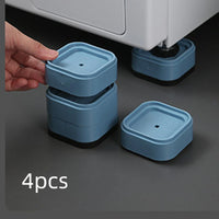Washing Machine Shockproof Base Anti Vibration Feet Pads Rubber Legs Slipstop Silent Skid Raiser Mat Furniture Support Dampers