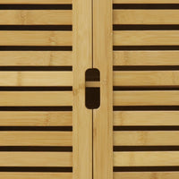 Wall Mounted Bathroom Cabinet Storage Shelf Bamboo Medicine Cabinet