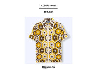 Men’s Ethnic Style Hand-Crocheted Polo Shirt