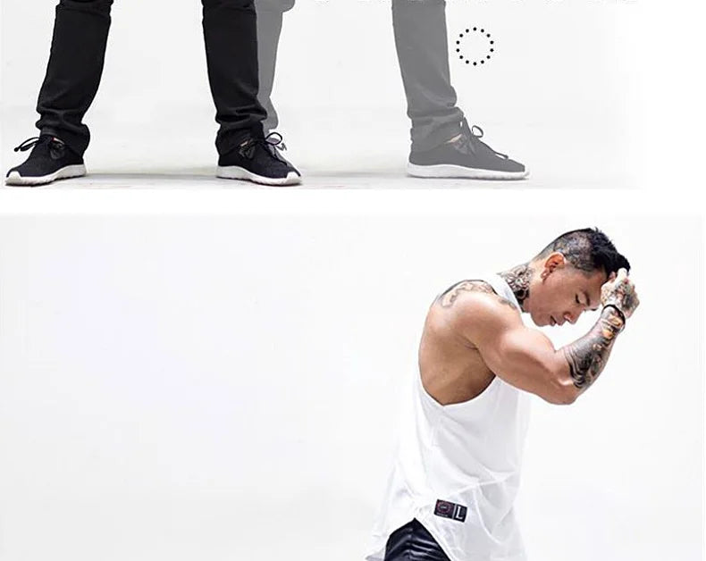 Men’s Gym Bodybuilding Tank Top Cotton Vest