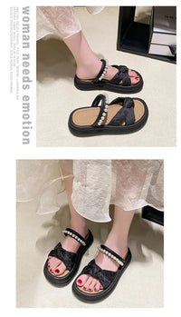 Women’s Designer Summer Slippers – Platform Slides