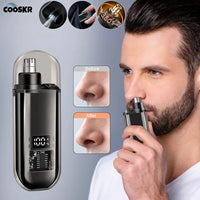 Portable Nose & Ear Hair Trimmer – Rechargeable Groomer