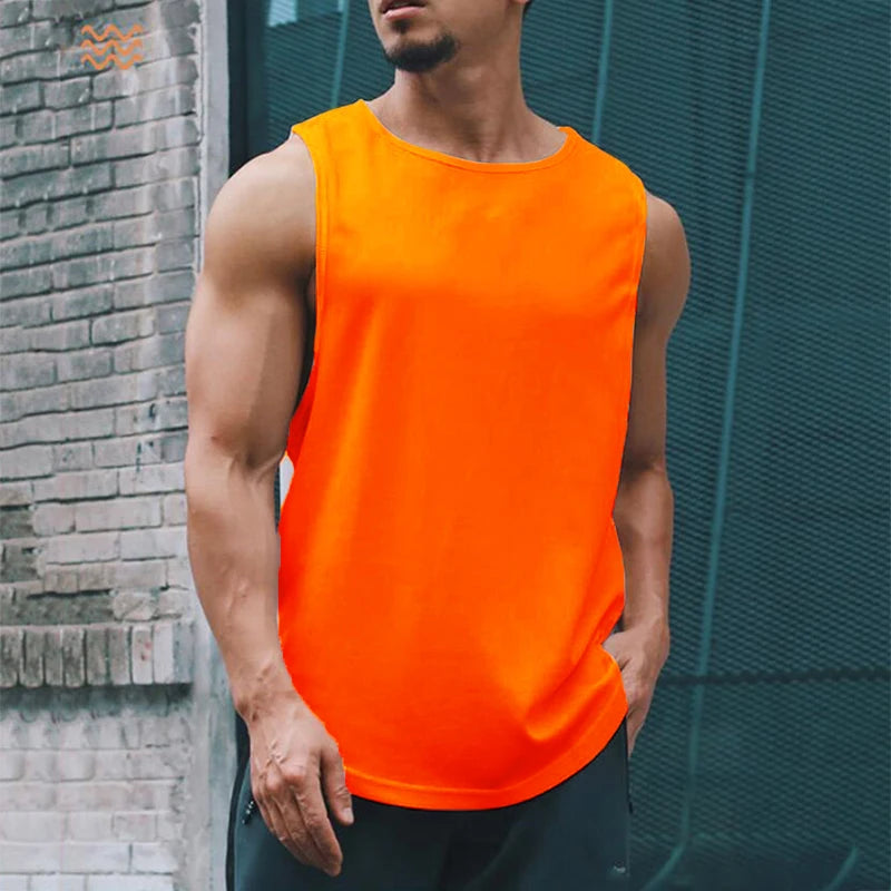 Men’s Gym Sleeveless Tank Top Basketball Vest
