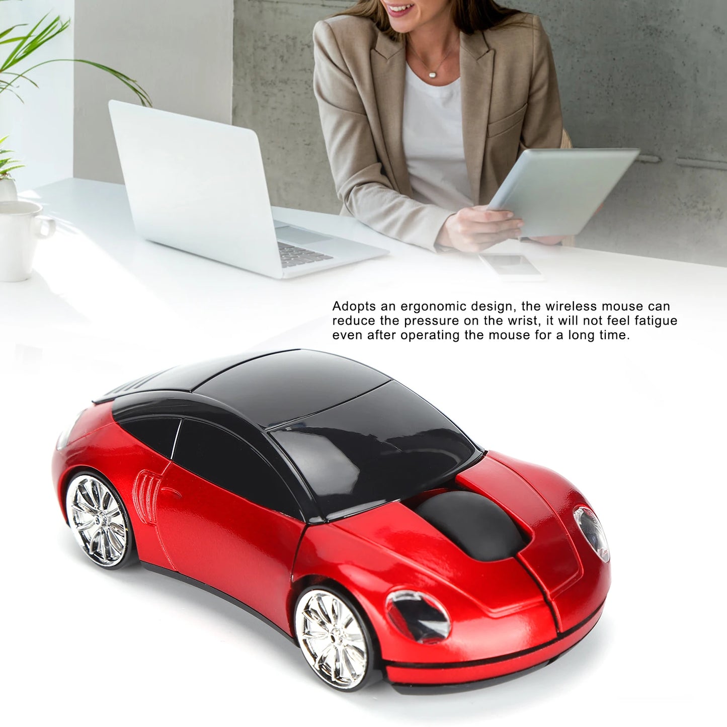 Car Shaped Wireless Mouse –2.4G USB Cordless 1600DPI