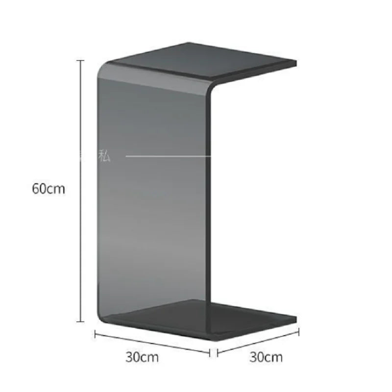 Acrylic Side Table – Modern Transparent Tea Table
