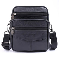 Retro Genuine Leather Men’s Crossbody Shoulder Belt Bag