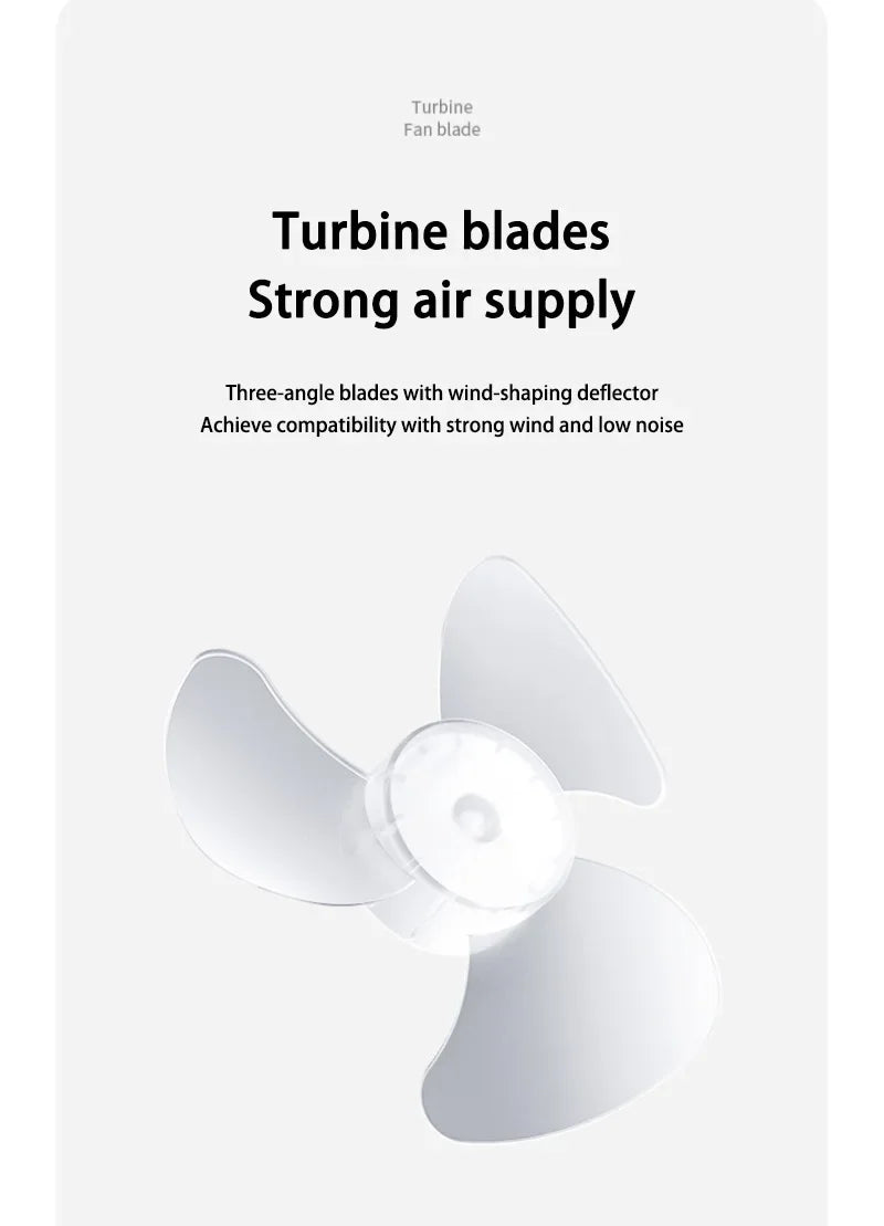 Xiaomi Youpin Clip-on Fan 5 Speed Quiet Rechargeable Desktop Portable Air Circulator Wireless Fan With LED Light Camping Home