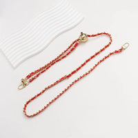 PU Leather Metal Chain Accessories Crossbody Shoulder Portable Wrist Bag Chain Strap Replacement Luggage Accessories Versatile