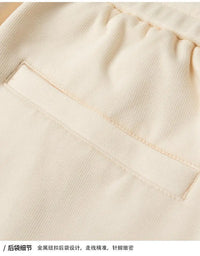 Men’s Slim-Fit Blue Casual Pants with Contrast Ribbon