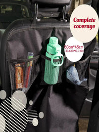Car Child Seat Kick Pad Backrest Protector & Organizer