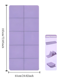Eco-Friendly Foldable Yoga Mat for Travel & Fitness