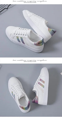 Women Sneakers Autumn New Casual Walking Shoes Woman Flat Lace Up High Quality Sneakers Fashion Flat-bottomed Casual Shoes