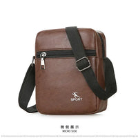 Vintage Messenger Bag Men PU Leather Business Worker Shoulder Bag Brown Black Man Crossbody Bag Male Handbag Gift for Husband
