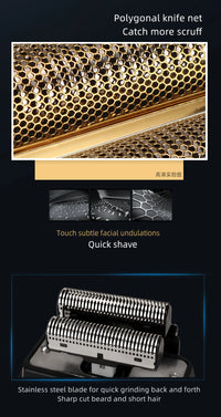 2-in-1 Electric Shaver & Hair Trimmer for Men KM-2028