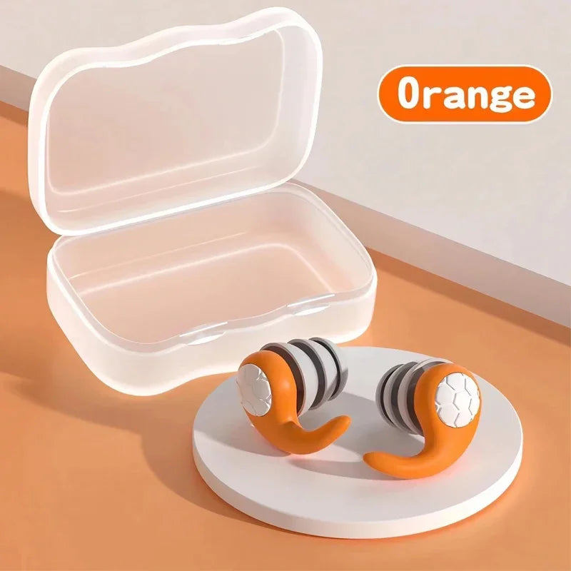 Soft Silicone Earplugs – Noise Canceling & Waterproof,