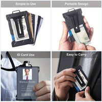 Anti-Theft Aluminum Alloy Work Card & ID Holder