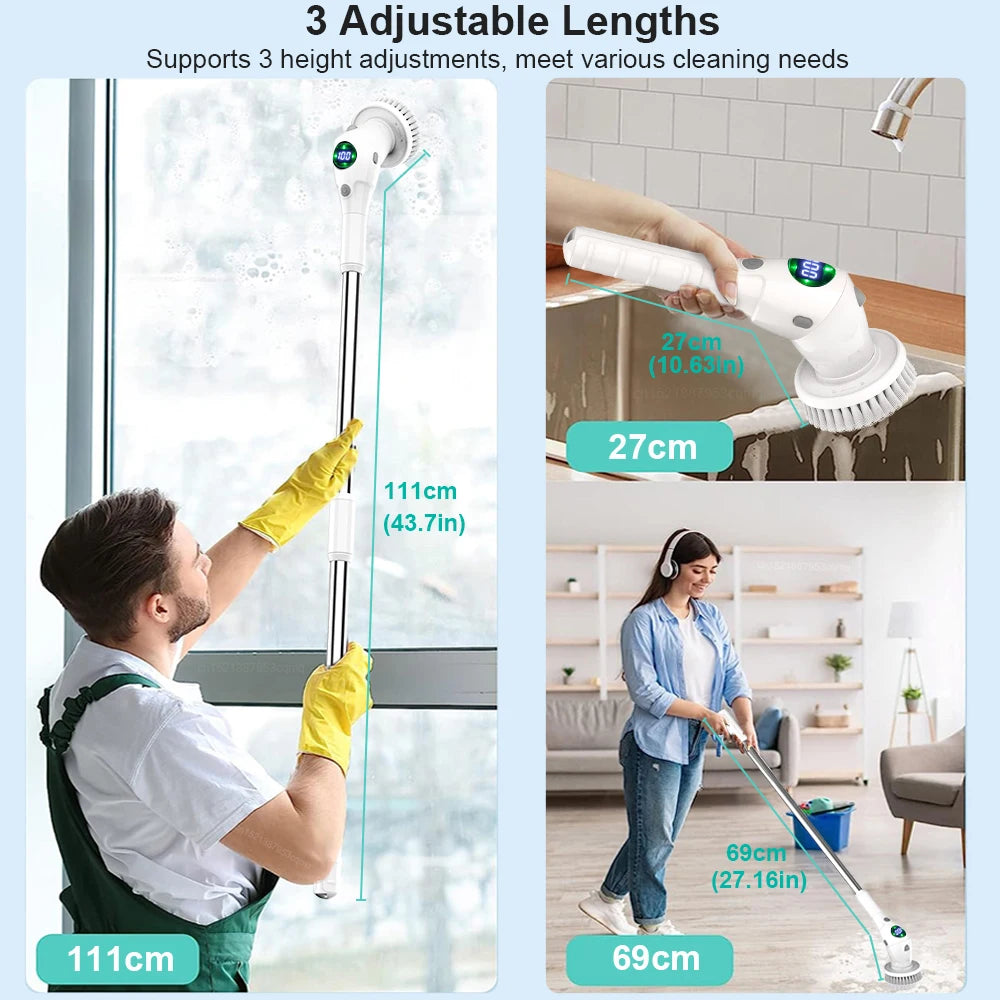 Electric Cleaning Brush – Wireless Household Scrubber