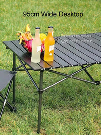 Portable Folding Camping Table for Outdoor BBQ & Picnic