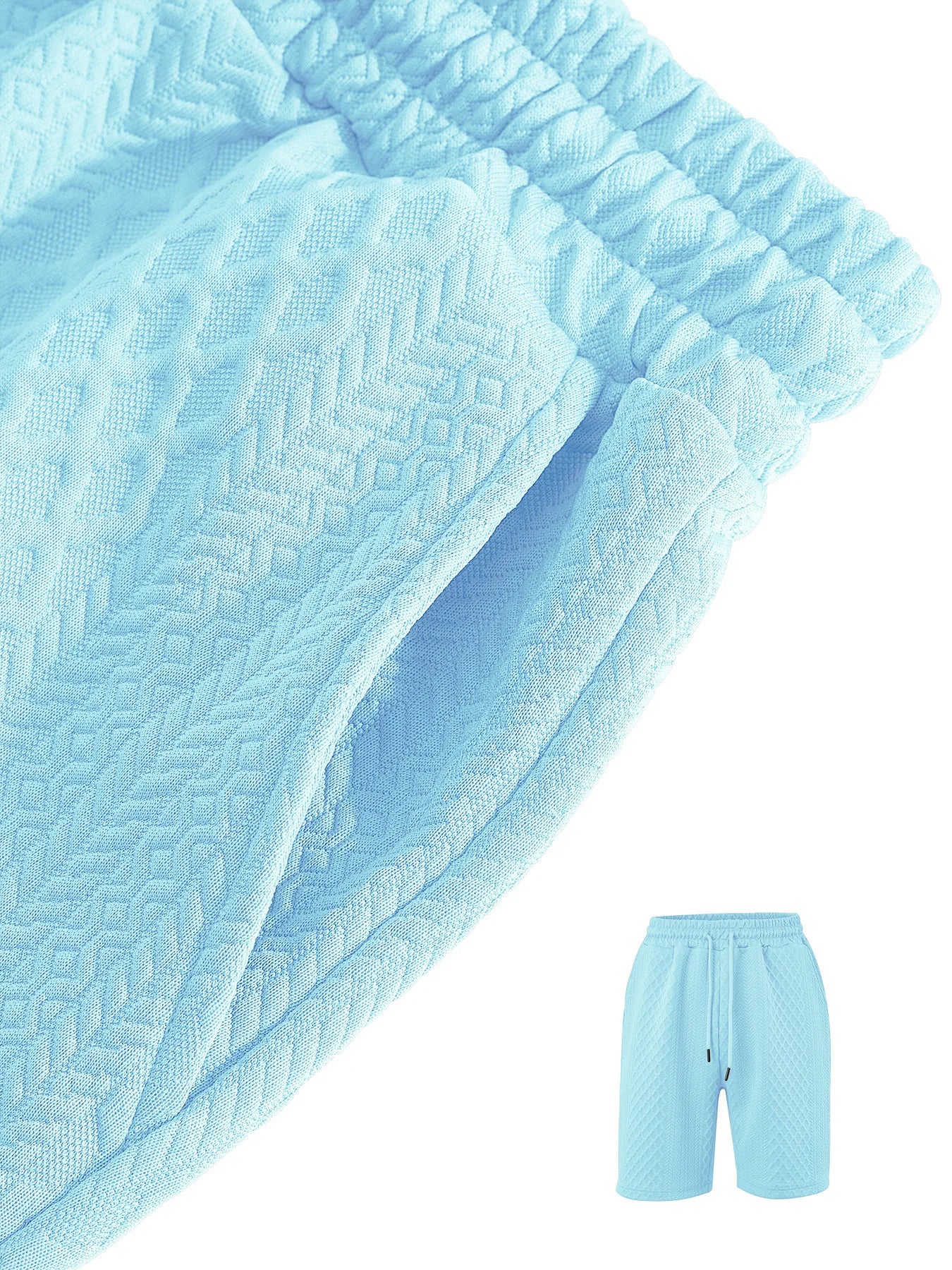 Men’s Summer Jacquard Polo Shirt – Casual Short Sleeve