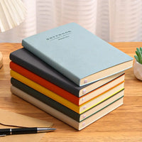 School Supplies PU Cover Soft Leather Notebook Diary Book Writing Pads a4 a5 Office Notebook Journals Stationery Notebook School