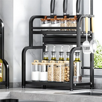 SOFT-Multi-Layer Stainless Steel Kitchen Storage Rack - Seasoning, Chopsticks, Knife & Jar Organizer For Household Use