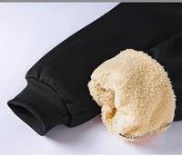 Pants for men in autumn and winter, thickened with fleece for outerwear, casual pants, warm lamb wool sports sweatpants