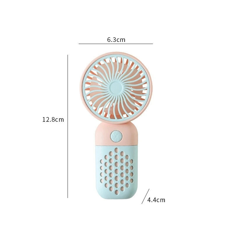 Cute Mini USB Handheld Fan – Portable Cartoon Design