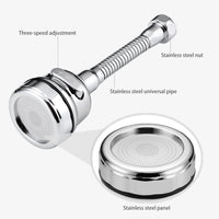 360° Faucet Aerator Nozzle – 3 Modes High Pressure