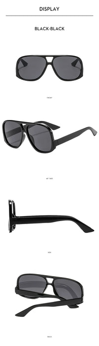 SO&EI Retro Double Bridges Pilot Women Sunglasses Fashion Candy Color Shades UV400 Trending Men Leopard Sun Glasses