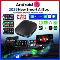Smart CarPlay AI Box – Android 13 Wireless Auto TV