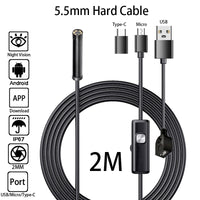 Waterproof Mini Endoscope Camera – 2M Flexible Industrial Scope