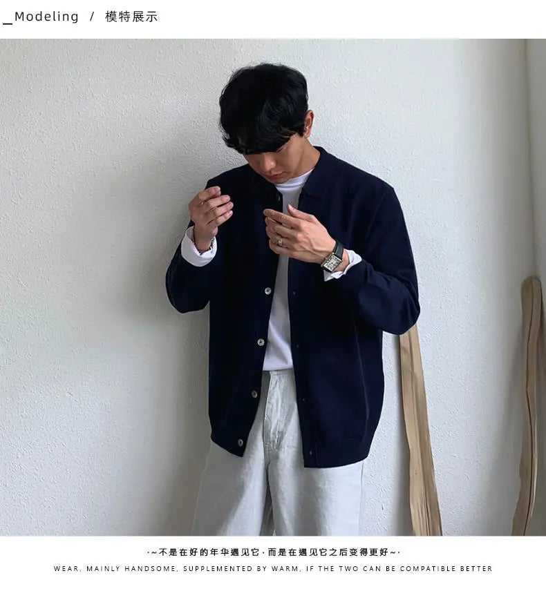 Men’s Winter Casual Long Sleeve Cardigan