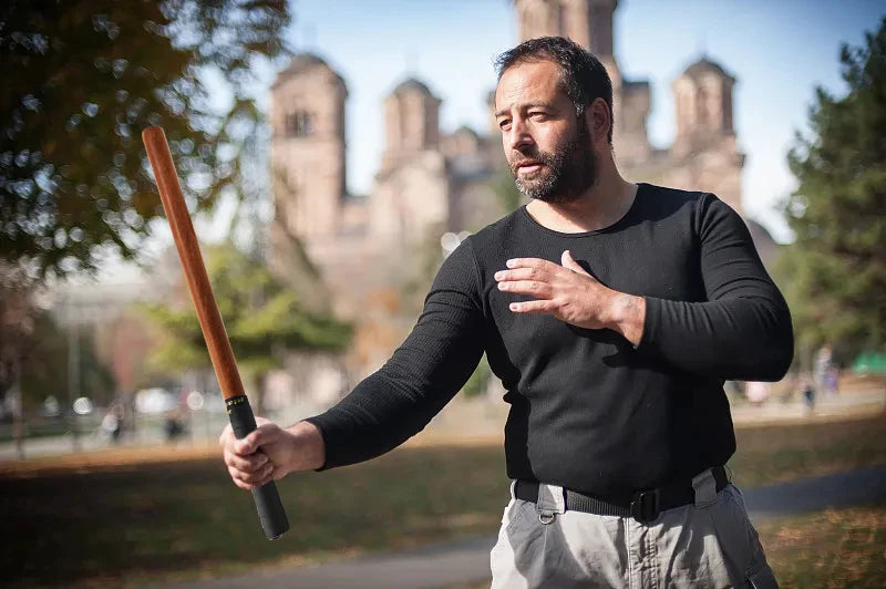 Wushu Stick Self-defense Solid Wood Stick 50cm Philippine Short Stick Emergency Short Stick Escape Tool High-quality Wood