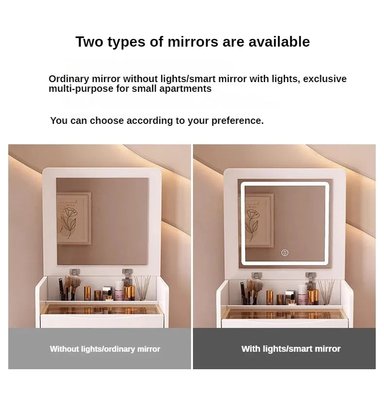 Modern Multi-Functional Dressing Table with Stool