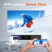 ProjectorT8 Android Mini Projector 4K 5G WiFi 2+16G 5800 Lumens 720P 1080P Full HD LCD LED Home Theater 3D Projector Portable Be