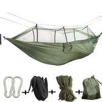 Outdoor camping mosquito net hammock swing camping furniture indoor dormitory outdoor courtyard hammock