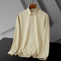 Men’s Striped Long Sleeve Casual Shirt