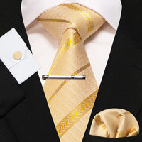 8cm Silk Men’s Tie Set with Pocket Square