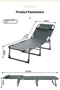 GIANXI Portable Rollaway Recliner Bed for Camping