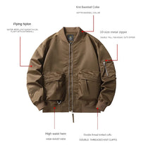 Men’s Cargo Jacket Winter Warm Streetwear