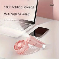 Summer Spray Mist Fan Mini Water Fan F2 Portable Handheld Rechargeable Outdoor Small Fan for Student Dormitory Cooling Tools